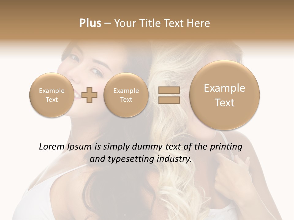 Portrait Studio Shot Cosmetics PowerPoint Template