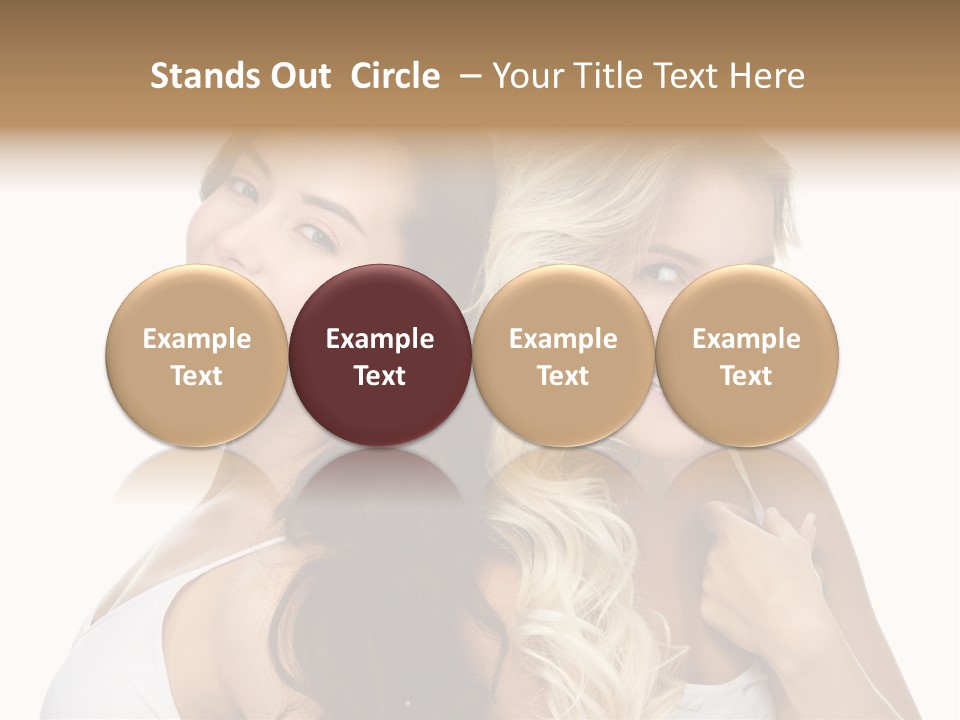 Portrait Studio Shot Cosmetics PowerPoint Template