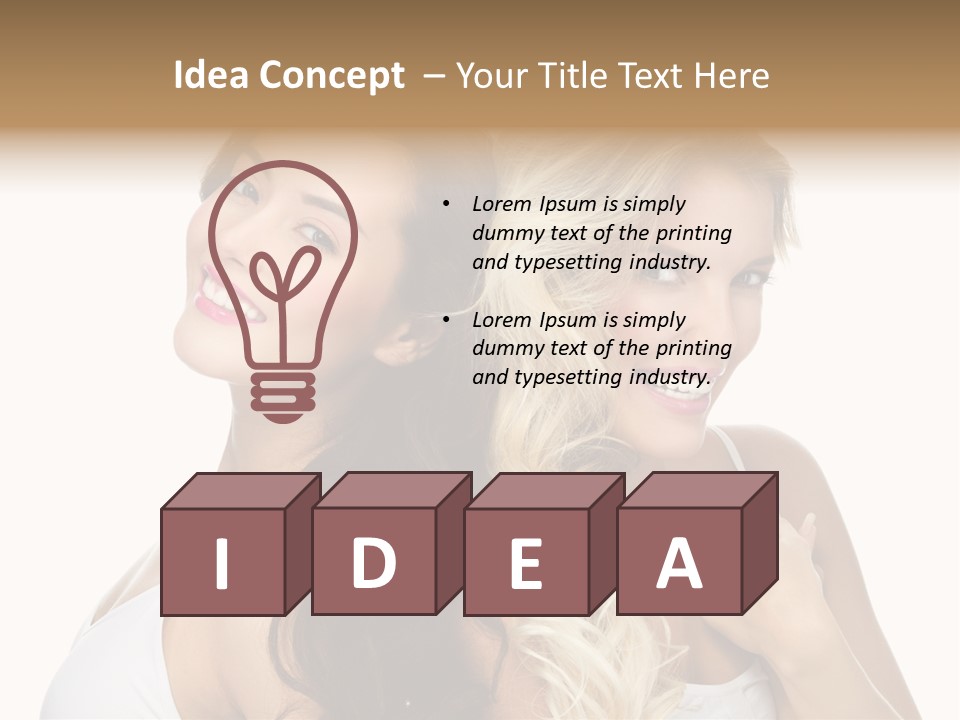 Portrait Studio Shot Cosmetics PowerPoint Template