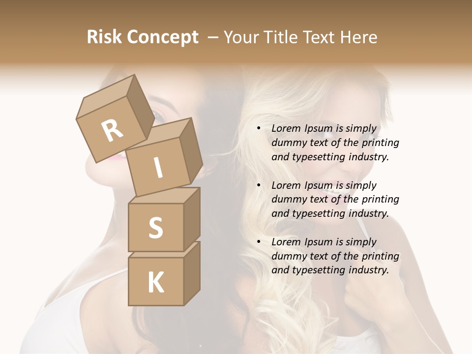 Portrait Studio Shot Cosmetics PowerPoint Template