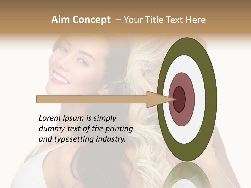 Portrait Studio Shot Cosmetics PowerPoint Template