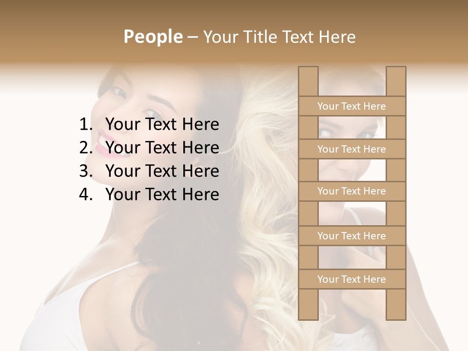 Portrait Studio Shot Cosmetics PowerPoint Template