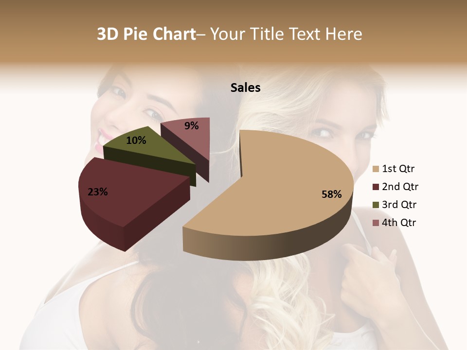 Portrait Studio Shot Cosmetics PowerPoint Template