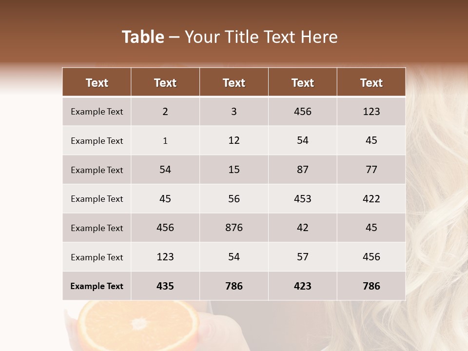 Diet Skin Calories PowerPoint Template