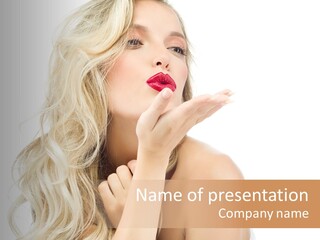 Lips Care Cosmetics PowerPoint Template