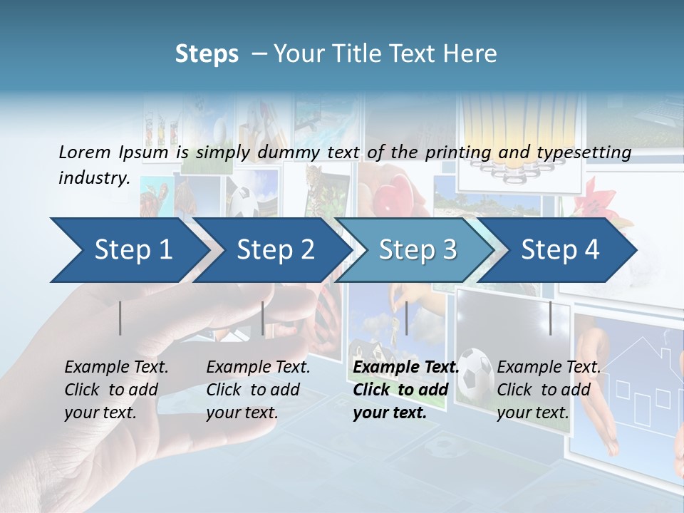 Choosing Navigation Flat PowerPoint Template