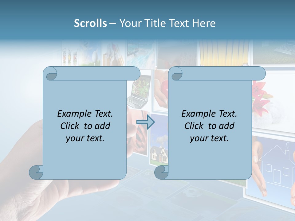 Choosing Navigation Flat PowerPoint Template