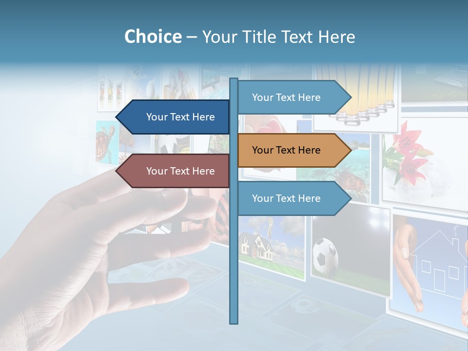 Choosing Navigation Flat PowerPoint Template