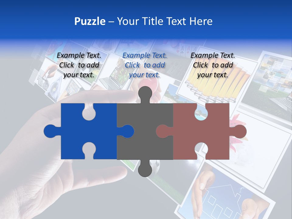 Images Pressing Concept PowerPoint Template