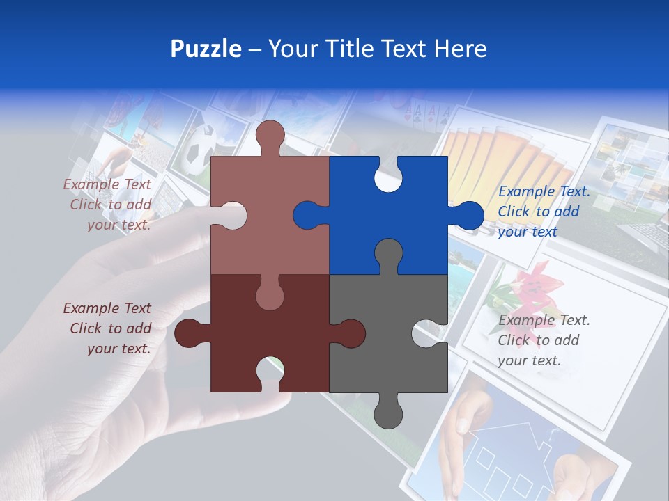 Images Pressing Concept PowerPoint Template