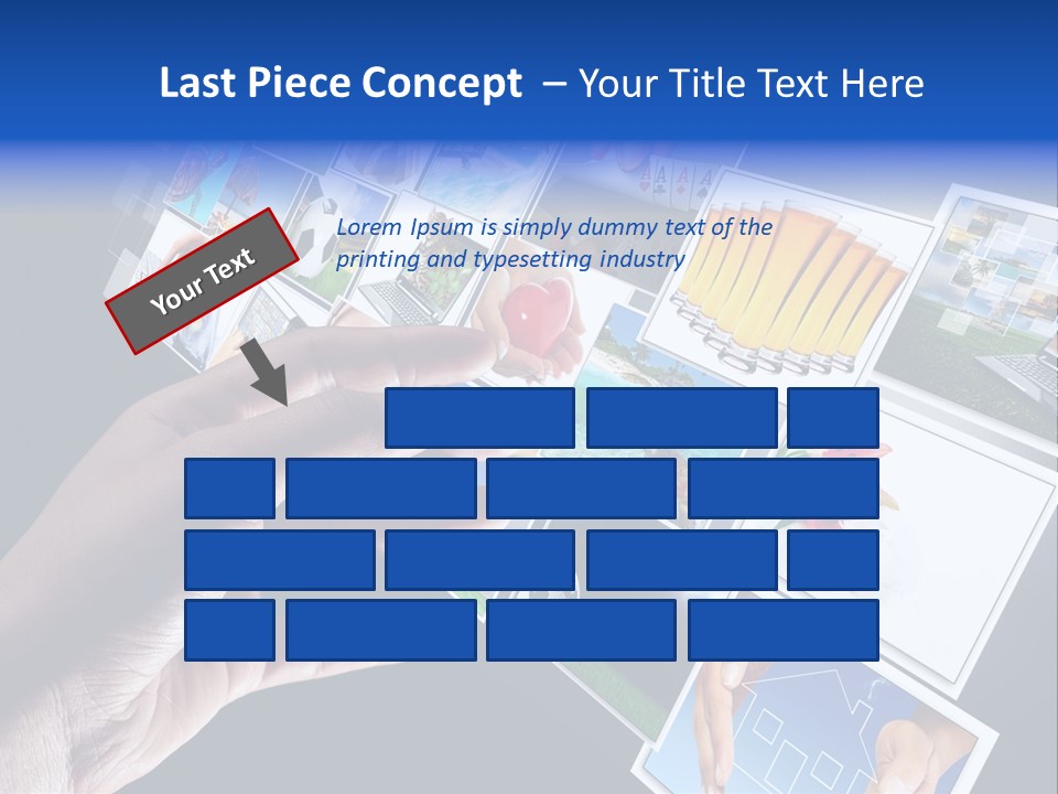 Images Pressing Concept PowerPoint Template