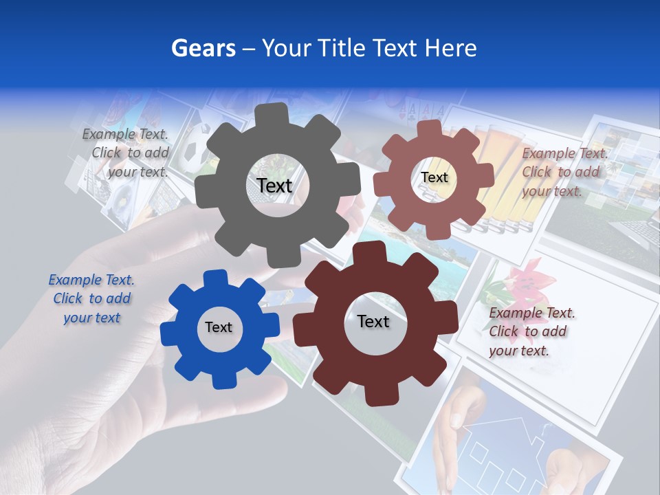 Images Pressing Concept PowerPoint Template