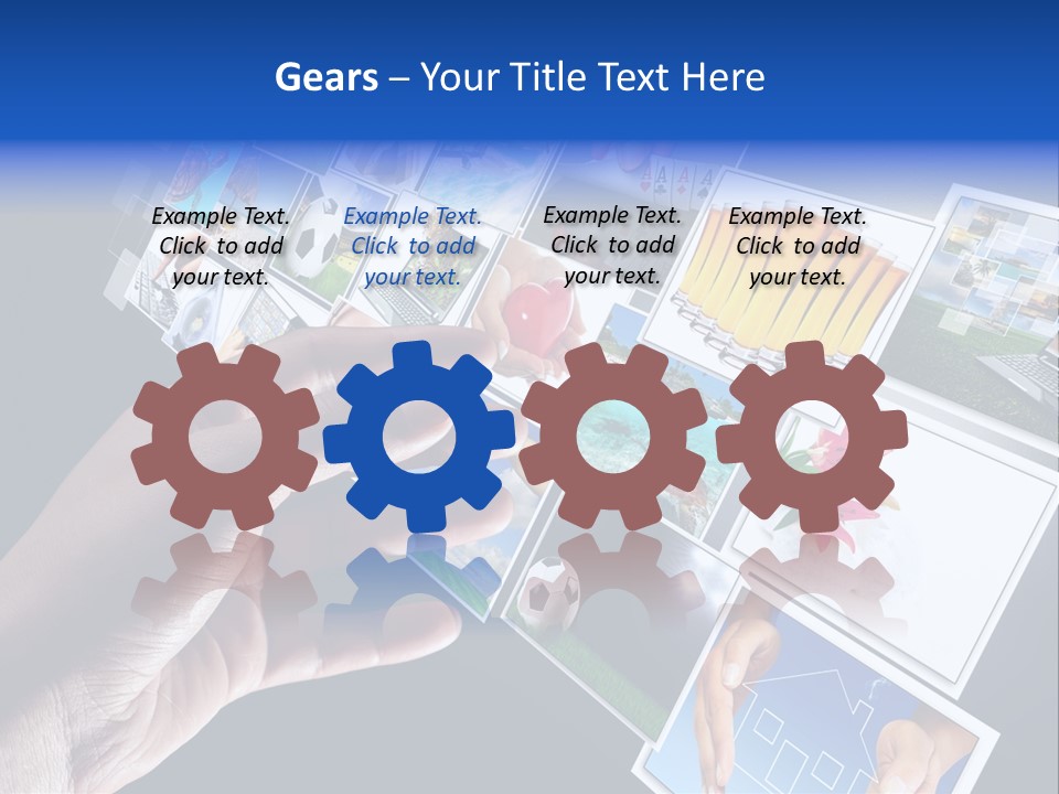 Images Pressing Concept PowerPoint Template