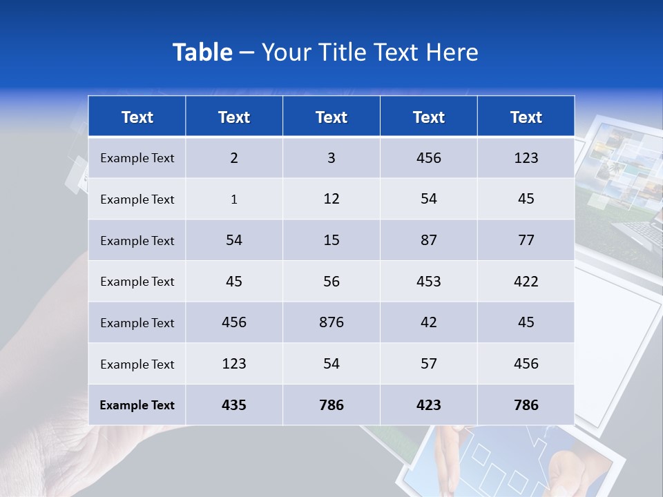 Images Pressing Concept PowerPoint Template