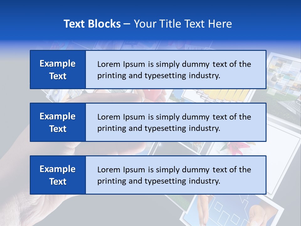 Images Pressing Concept PowerPoint Template