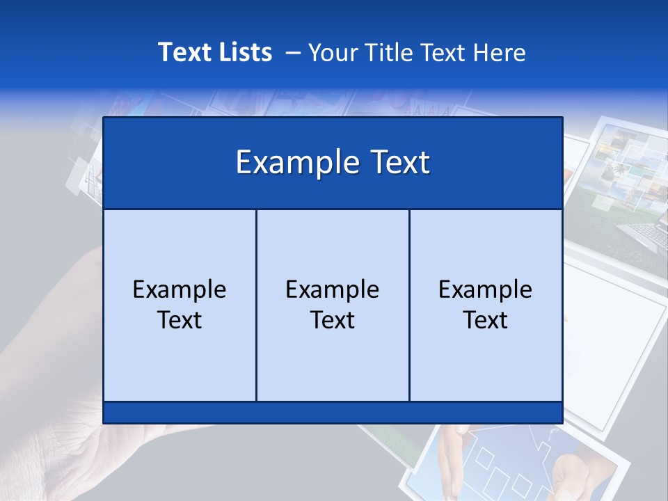 Images Pressing Concept PowerPoint Template