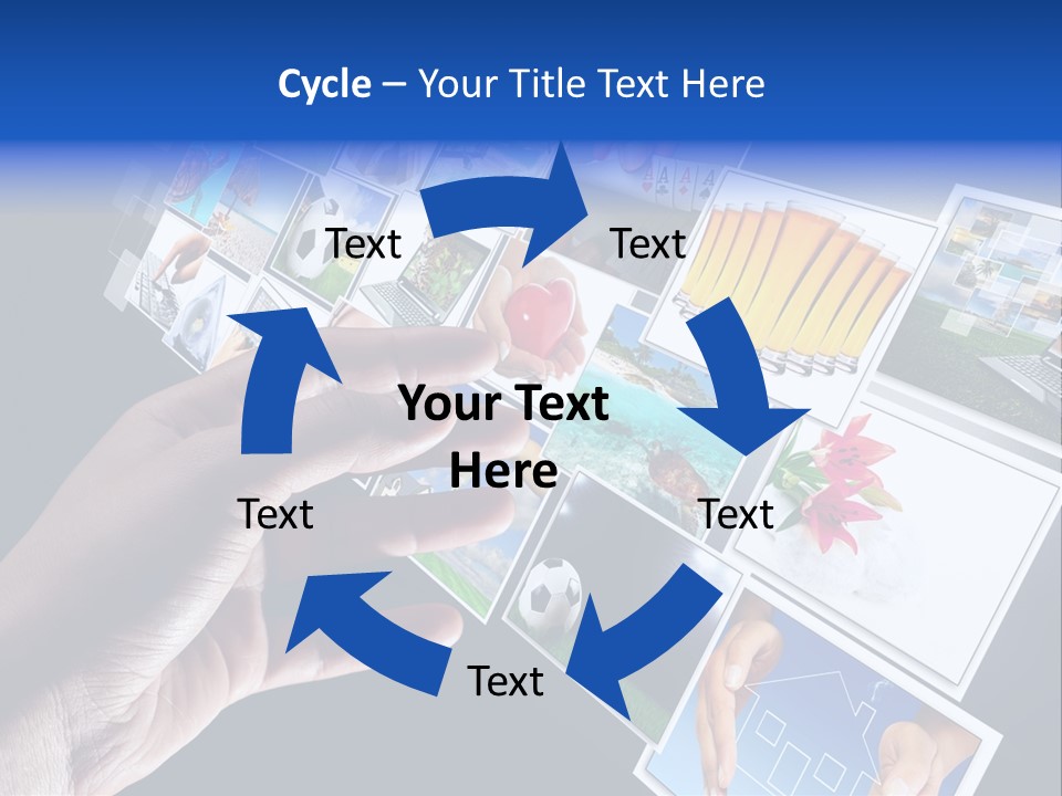 Images Pressing Concept PowerPoint Template