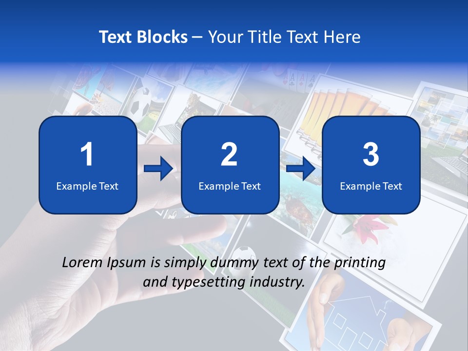 Images Pressing Concept PowerPoint Template