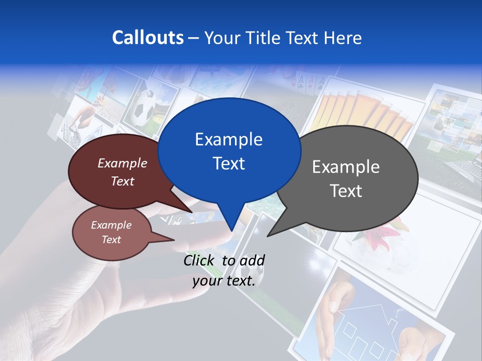 Images Pressing Concept PowerPoint Template