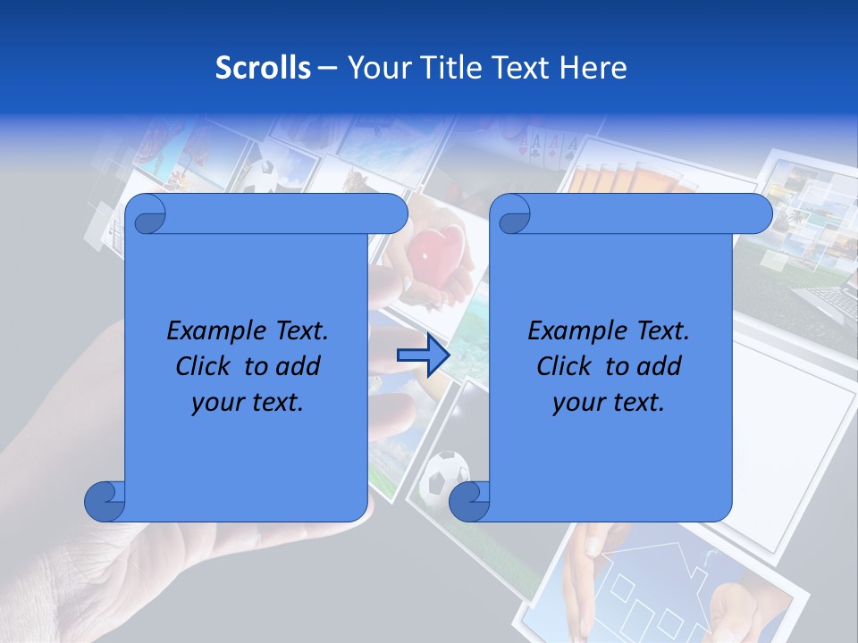 Images Pressing Concept PowerPoint Template