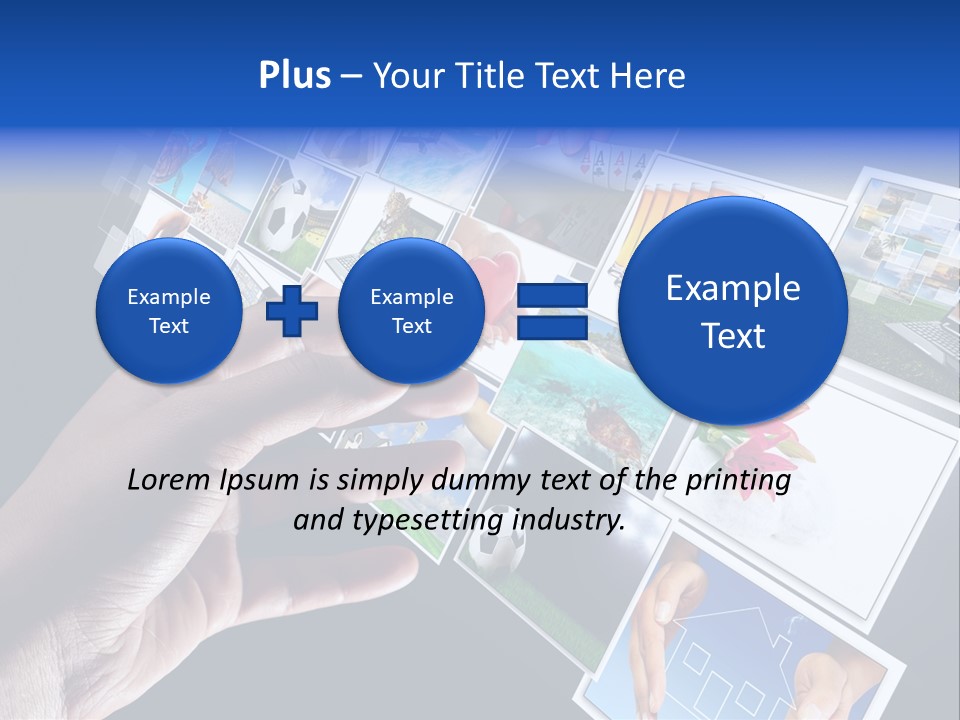 Images Pressing Concept PowerPoint Template