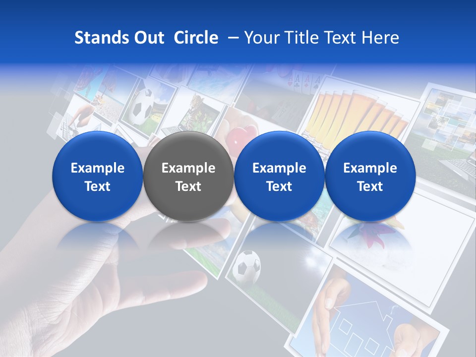 Images Pressing Concept PowerPoint Template