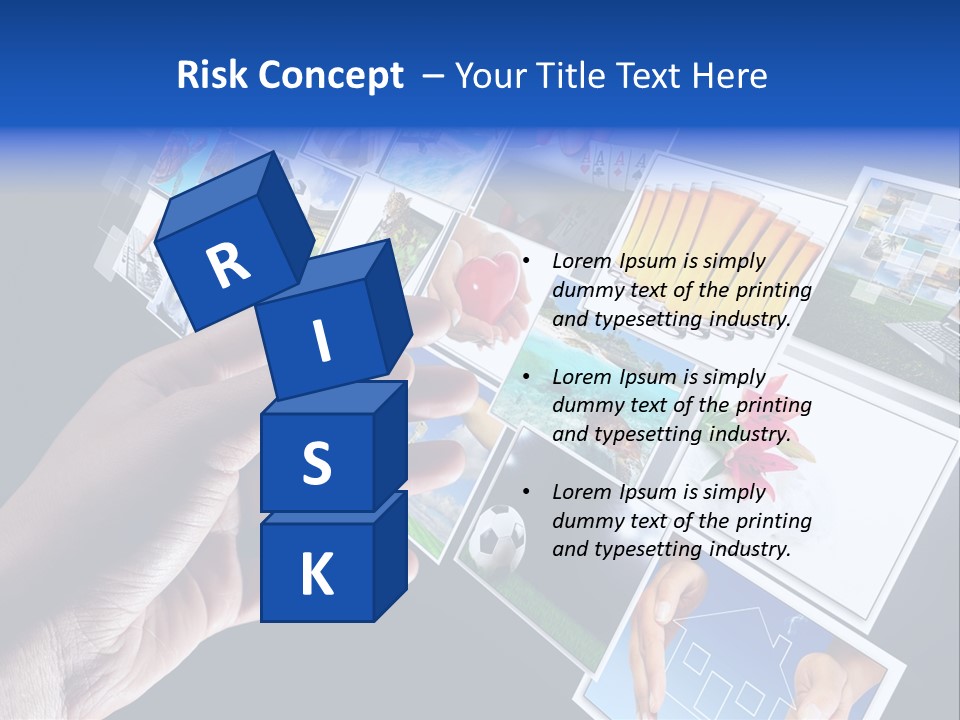 Images Pressing Concept PowerPoint Template