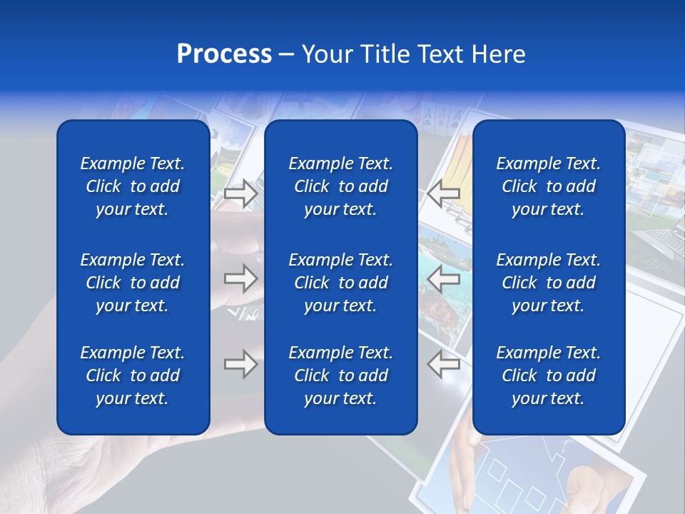 Images Pressing Concept PowerPoint Template