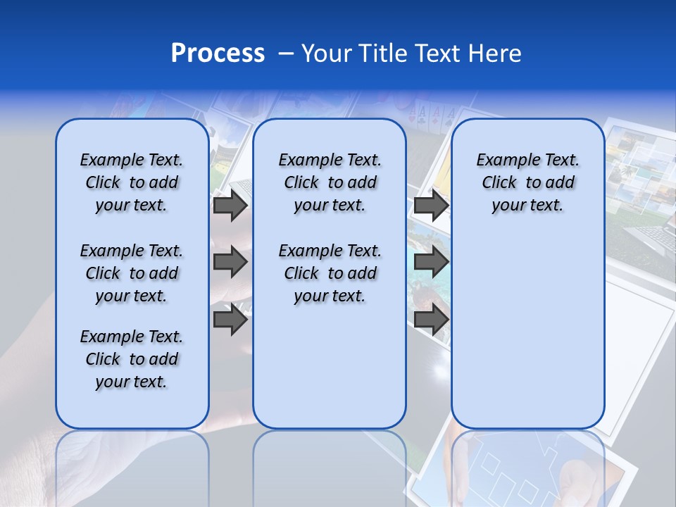 Images Pressing Concept PowerPoint Template