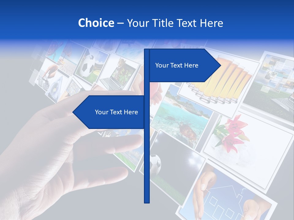 Images Pressing Concept PowerPoint Template