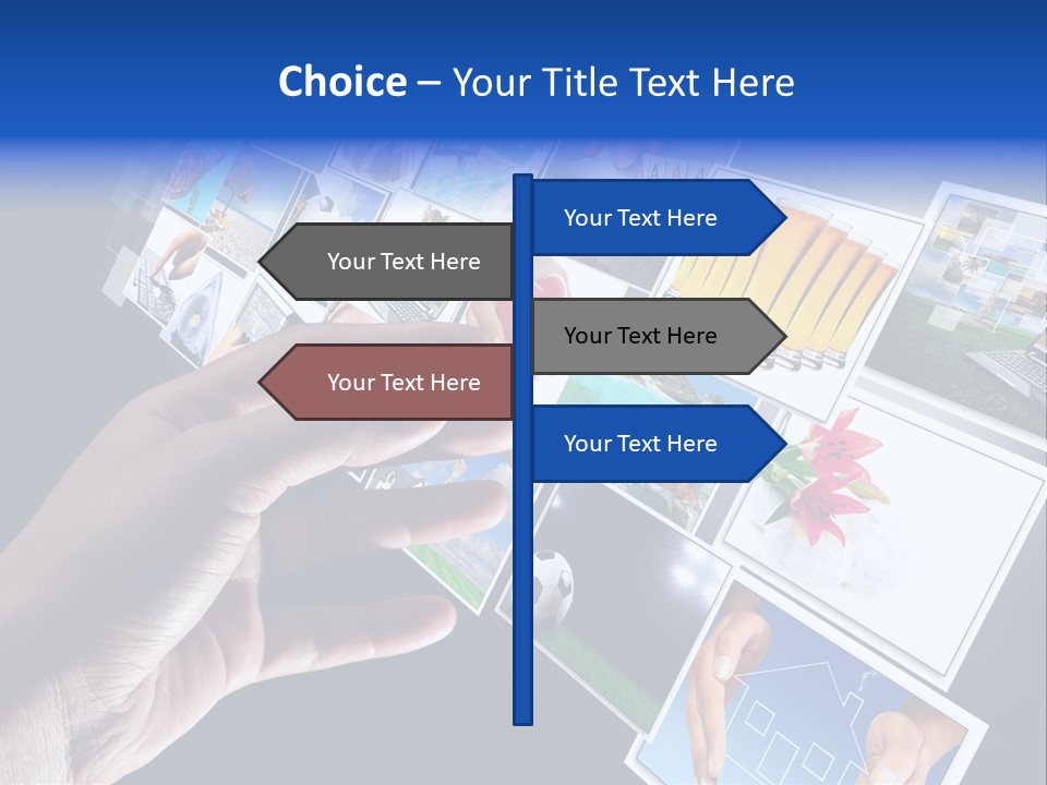 Images Pressing Concept PowerPoint Template