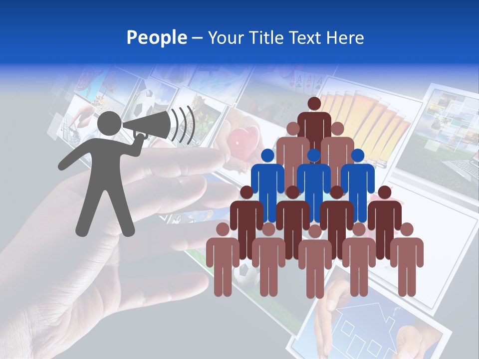 Images Pressing Concept PowerPoint Template