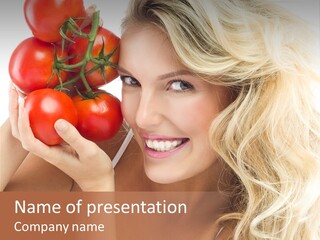 Happy Pretty Calories PowerPoint Template