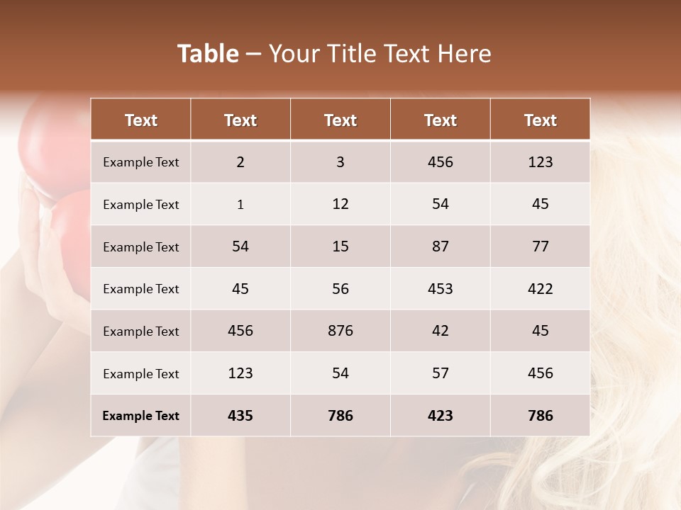Happy Pretty Calories PowerPoint Template
