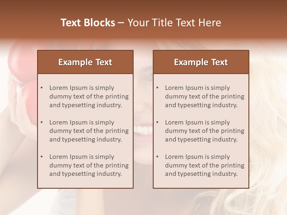 Happy Pretty Calories PowerPoint Template