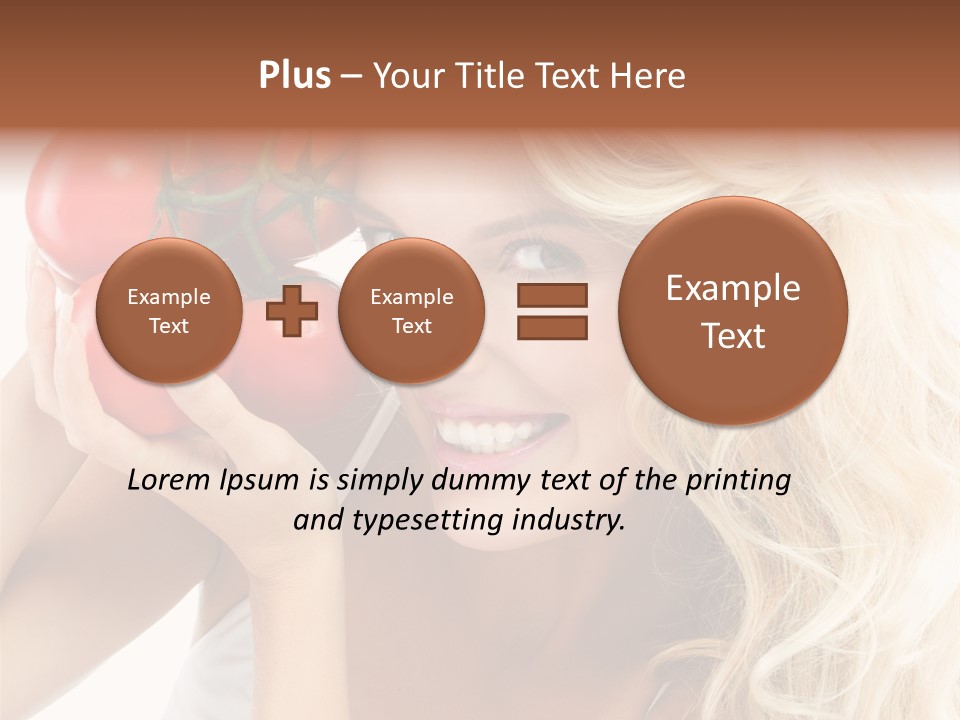 Happy Pretty Calories PowerPoint Template