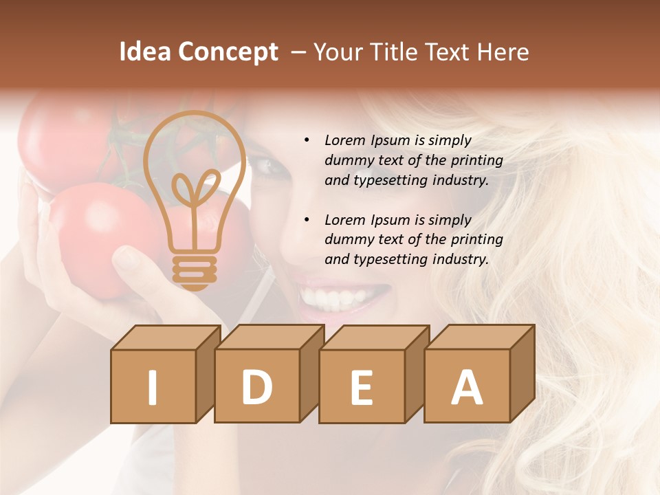 Happy Pretty Calories PowerPoint Template