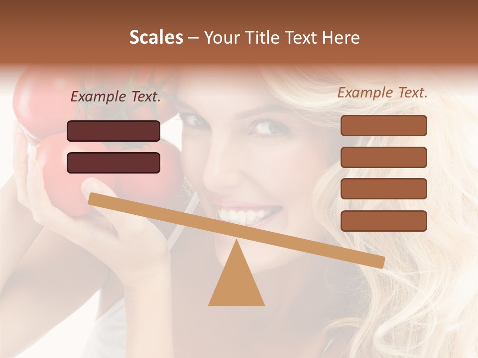 Happy Pretty Calories PowerPoint Template