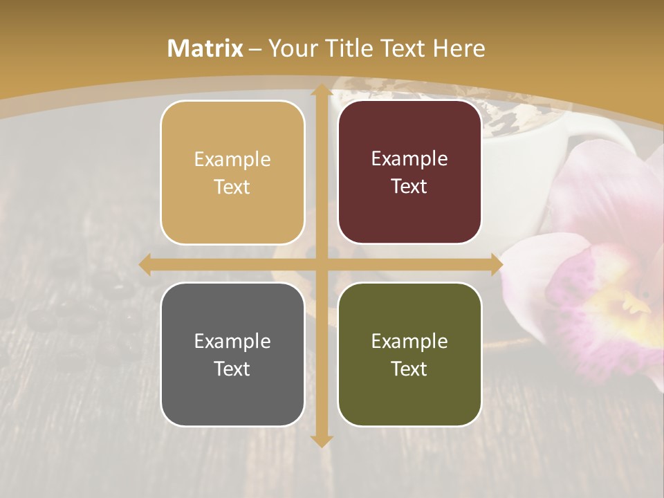 Coffee Cup Literature Aroma PowerPoint Template