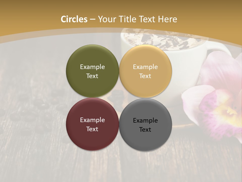 Coffee Cup Literature Aroma PowerPoint Template
