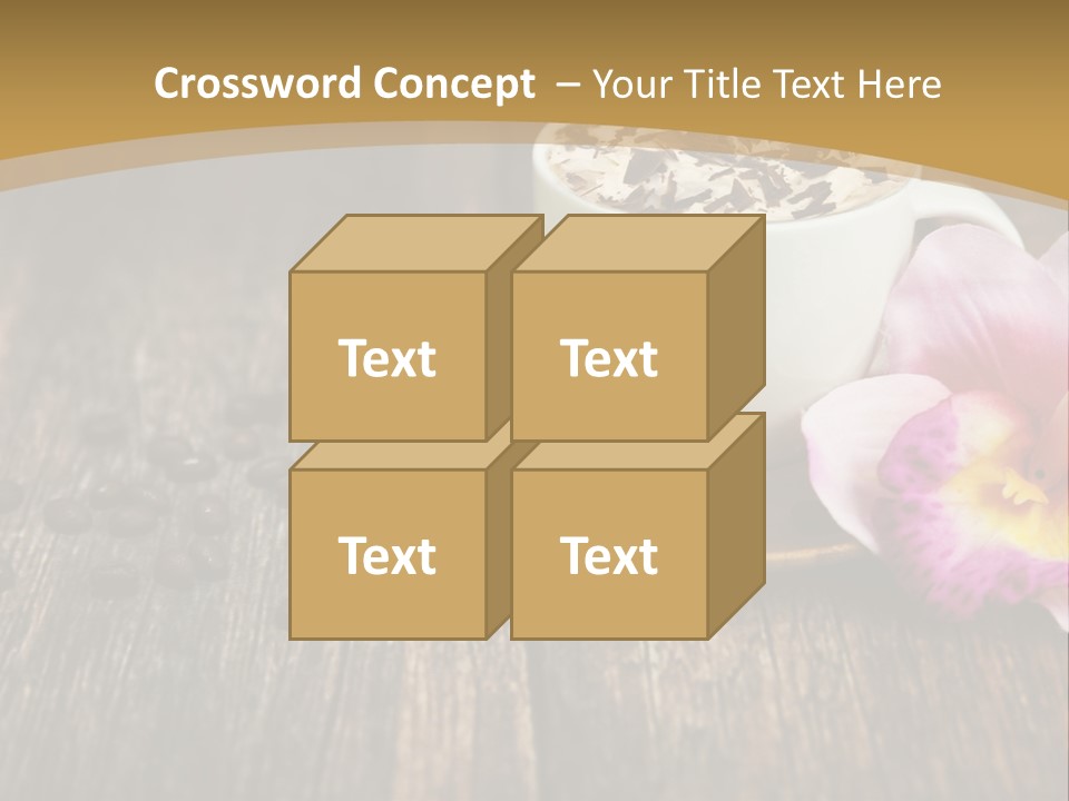 Coffee Cup Literature Aroma PowerPoint Template