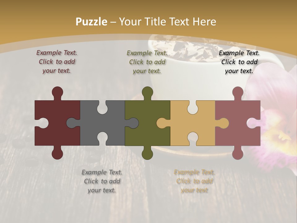 Coffee Cup Literature Aroma PowerPoint Template