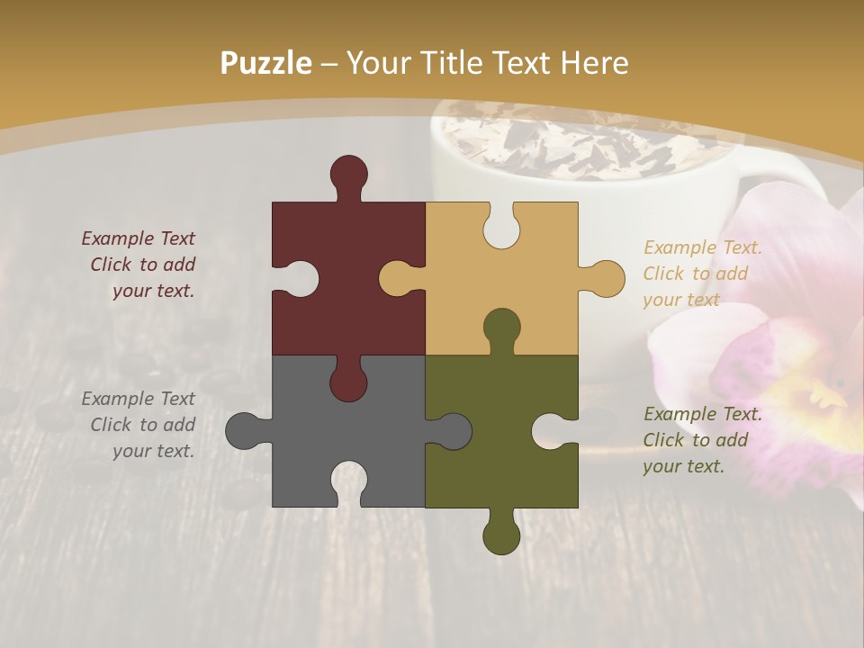 Coffee Cup Literature Aroma PowerPoint Template