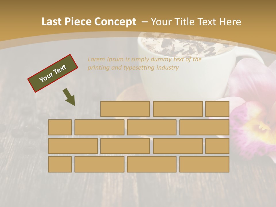Coffee Cup Literature Aroma PowerPoint Template