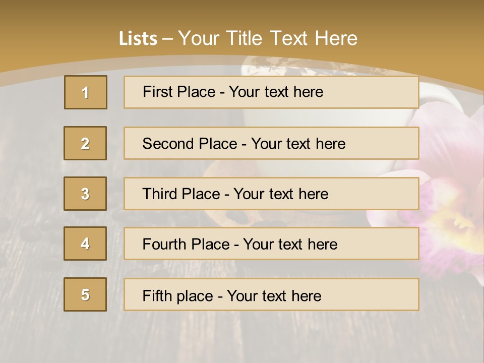 Coffee Cup Literature Aroma PowerPoint Template
