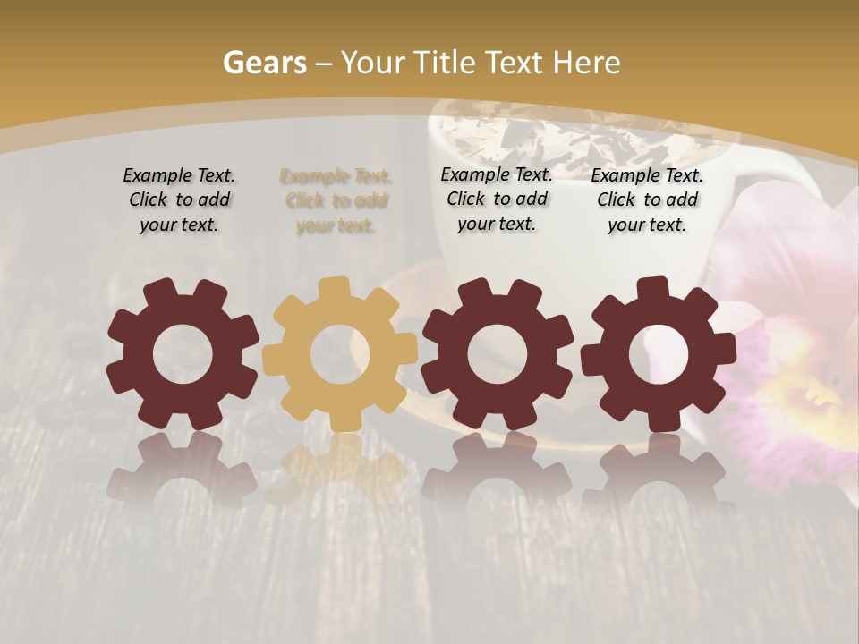 Coffee Cup Literature Aroma PowerPoint Template