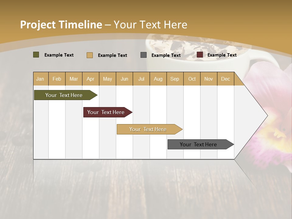 Coffee Cup Literature Aroma PowerPoint Template