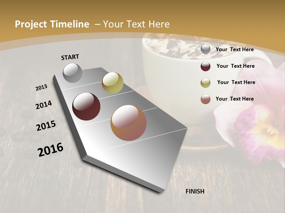 Coffee Cup Literature Aroma PowerPoint Template