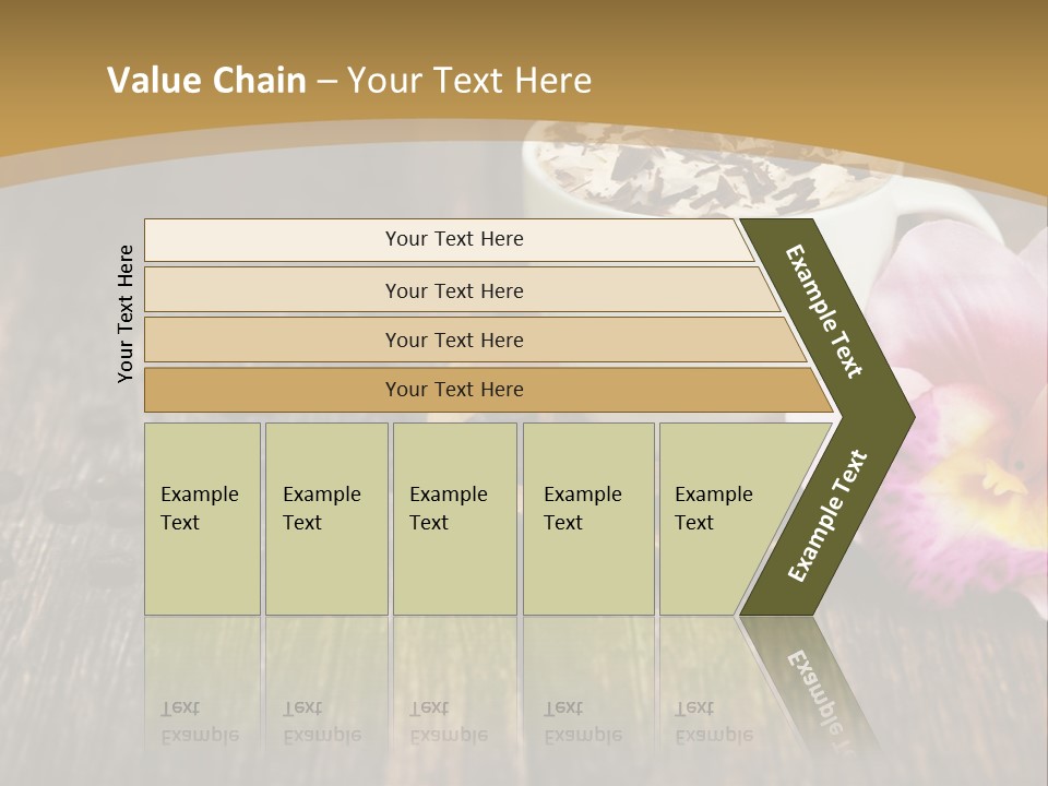 Coffee Cup Literature Aroma PowerPoint Template