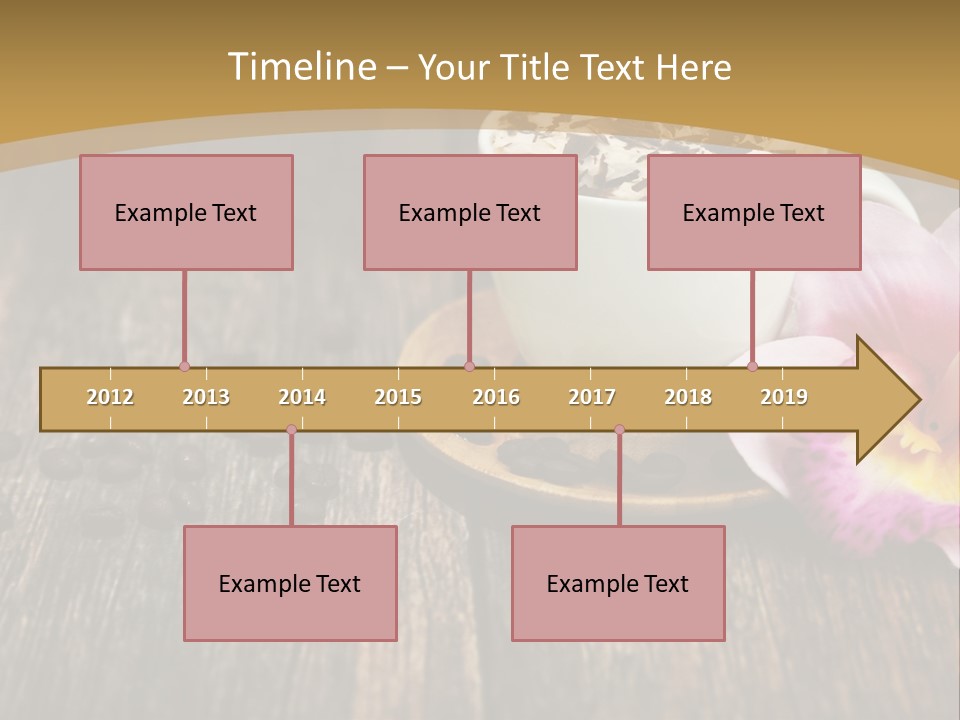 Coffee Cup Literature Aroma PowerPoint Template